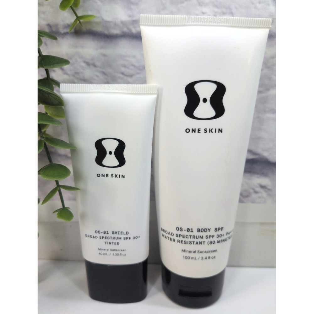 LOT2🌿oneskin OS-01 Face SPF Mineral Shield Tinted Sunscreen Light/Med *EXP25/26